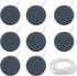 Aquarium Air Stone Disc, 8 Pcs 1.6" Air Stone Disc Bubble Diffuser with 2M Tube, Bubbler Stone for Fish Tank Air Stones, Airstone Bubbler Oxygenat...