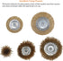 Amazon Basics 5-Piece Wire Brush Set with 1/4-Inch Hex Shank, Metal Color...