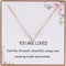8mm Dainty Single Pearl Necklace for Women, You are Loved Minimalist Simple Floating Pearl Necklace Affirmation Gifts, Birthday Christmas Bridesma...