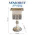 Nickel Havdalah Candle Holder 5.6 Inches Octagon Havdalah Candle Holder, Elegant Jewish Hanukkah Candleholder Stand...