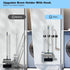 4 Pack Broom Holder Wall Mount Stainless Steel Mop Hanger - Home Laundry Room, Kitchen, Closet, Garage Organization and Storage Heavy Duty Utility...