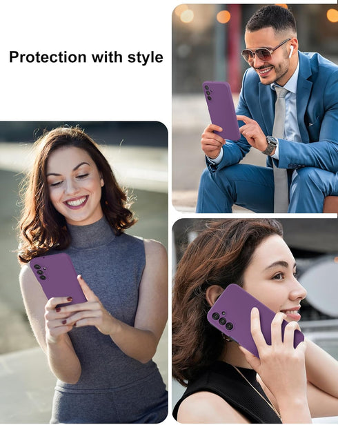 for Samsung Galaxy A15 5G Case, Liquid Silicone Phone Case with Camera Protection Soft Interior Anti-Scratch Shockproof Cover for Galaxy A15 5G - ...