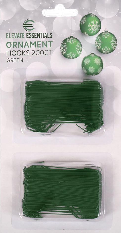 Green Christmas Ornaments Hooks...