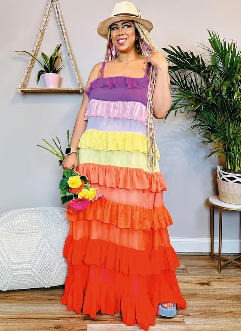 Know Me Misses' Color Block Maxi Dress Sewing Pattern Kit, Design Code ME2045, Sizes 8-10-12-14-16, Multicolor...
