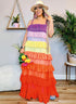 Know Me Misses' Color Block Maxi Dress Sewing Pattern Kit, Design Code ME2045, Sizes 8-10-12-14-16, Multicolor...