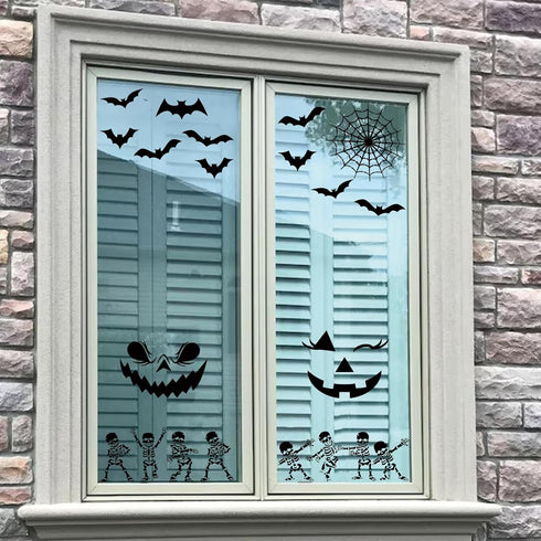 Halloween Stencils for Painting on Wood Craft Large Reusable Boo Skeleton Pumpkin Spider Web Boo Trick or Treat Paint Stencils for Door Hanger Wal...