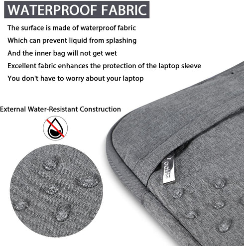 V Voova Laptop Bag 13-14 inch with Shoulder Strap & Handle, Waterproof Laptop Case Sleeve Compatible with 13-14” MacBook Air/MacBook Pro, Slim Bri...