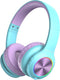 PowerLocus PLED Kids Bluetooth Headphones, Kids Wireless Headphones with LED Lights, 74/85/94dB Safe Volume, Micro SD, AUX Cable, Hi-Fi Stereo, Bu...