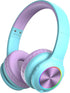 PowerLocus PLED Kids Bluetooth Headphones, Kids Wireless Headphones with LED Lights, 74/85/94dB Safe Volume, Micro SD, AUX Cable, Hi-Fi Stereo, Bu...