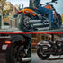 Motorcycle Chopped Rear Fender Edge LED Brake License Plate Tail Light Stop Running Light Turn Signal Lamp Compatible with Harley Sportster XL883N...