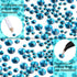LPBeads 6400 Pieces Hotfix Rhinestones Blue Zircon Flat Back 5 Mixed Sizes Crystal Round Glass Gems with Tweezers and Picking Rhinestones Pen...