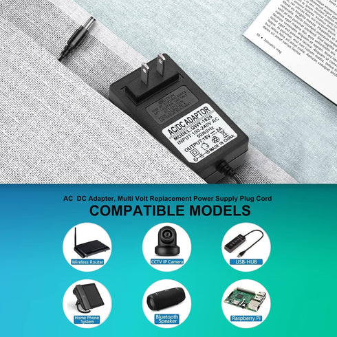 18V DC Adapter Charger Compatible for Altec Lansing mix 2.0 Rockbox XL IMW999, Altec Lansing IMW889 Bluetooth Speakers, Brookstone Big Blue Studio...