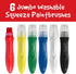 Faber-Castell Little Creatives Jumbo Squeezing Paint Brushes, 6 Colors, Paint Sticks for Kids Washable, Toddler Art Supplies, Non Toxic Paint and ...