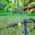 Kalolary 200Pcs Adjustable Irrigation Drippers, 1/4 Inch Barbed Drip Emitter 360 Degree Watering Sprinklers Anti-Clogging Drippers for 4mm/7mm Gar...