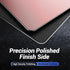 HONKID Metal Aluminum Mouse Pad Pink, Office and Gaming Thin Hard Mouse Mat Double Sided Waterproof Fast and Accurate Control Mousepad for Laptop,...