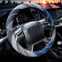 Valleycomfy Cloth Steering Wheel Covers for Women Bohemian Universal 15 inch Baja Blanket Enthic Blue...