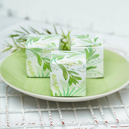 One-Piece Favor Boxes, 2-Inch, Greenery, 25-Count...