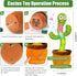 Dancing Cactus, Talking Cactus Toy, Dancing Cactus Mimicking Toy, Repeating and Recording What You Say, Cactus Baby Toy with LED, Repeat, Dance, R...