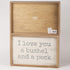 Primitives by Kathy Classic Box Sign, Love You A Bushel and A Peck 15" x 10"...