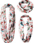 Shinymoon Christmas Cardinal Scarf for Women Lightweight Soft Winter Birds Loop Scarf Floral Snowflake Circle Scarf for Women Xmas Gifts Decoratio...