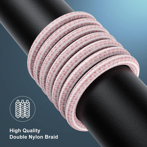 Essri for Phone Charger Cord 10 FT 3Pack,USB to Lighting Cable 10 Feet, Nylon Braided Long Charging Cable 10 Foot Compatible with iPhone 14/13/12/...