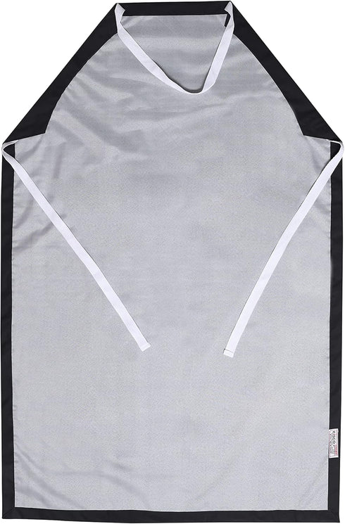 EISCO Rubber Vinyl Apron, Medium (27" W x 36" L) - Adjustable Bib Apron for Dishwashing, Butcher, Laboratory - Black...