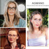 AQWANO Women Oversized Computer Reading Glasses Blue Light Blocking, Vintage Designer Cat Eye Readers Anti Eye Strain Glare UV Ray Eyeglasses, Bla...