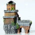 Aquarium Landscape Castle Fish Tank Ornament Creative Fish and Shrimp Dodge House Aquarium Grass Tank Landscape Decoration Ancient Architectural M...