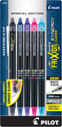 PILOT FriXion Synergy Clicker Erasable, Refillable & Retractable Gel Ink Pens, Extra Fine Point, Assorted Ink Colors, 5-Pack (18244)...