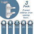 3 Pack - Door Lever Baby Safety Lock - Baby Proofing - Prevent Little Kids from Opening Doors with A Child Proof Door Handle Lock - 3M Adhesive - ...