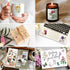Knaid 100 Pieces Vintage Flower Stickers Set - Big 3.4" Waterproof Clear Botanical Floral Journaling Sticker for Scrapbooking Junk Journal Supplie...
