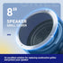 8'' Speaker Grill Cover 2 Packs 8 Inches Steel Mesh Speaker Subwoofer Grille Grill with 8 Screws- Silver...