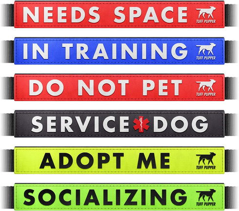 Tuff Pupper Waterproof Leash Sleeve | Fits Any Standard Size 1 Inch Wide Leash | Dual Sided Message | Durable Neoprene & Silicone | Odor & Stink P...