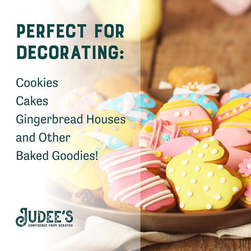 Judee's Royal Icing Mix 8 oz - Frost Cookies Like a Professional - Great for Decorating and Baking - Just Add Water - Non-GMO, Gluten-Free and Nut...
