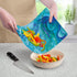 Cut N' Funnel Blue Fluidity Designer Flexible Cutting Board Mat, 15" x 11.5", Made in the USA, Decorative, Flexible, Easy to Clean...