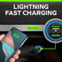 Car Charger Adapter - Metal, Portable, 3.0 Car Chargers with Dual USB Ports and Fast Charging Technology - Compatible with iPhone, iPad, Samsung G...
