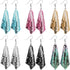 6 Pairs Sequin Dangle Earrings Mesh Grid Tassel Drop Earrings Colorful Sequin Earrings for Women (Large, Simple Style)...