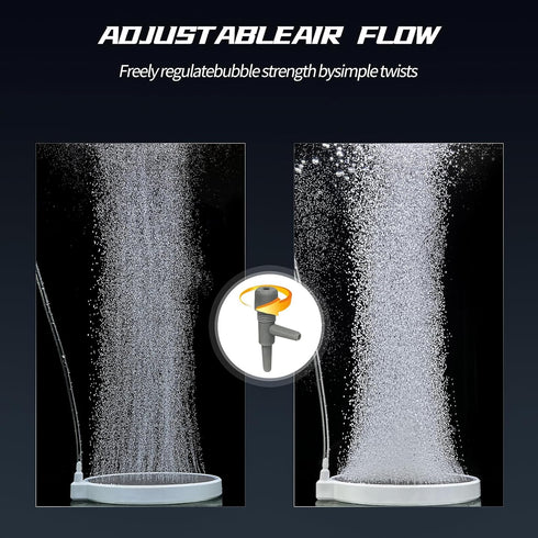 UPETTOOLS Aquarium Air Stone Fish Bubbler, Fish Tank Nano Airstone, Ultra-High Dissolved Oxygen Diffuser Bubbler, 3.2 Inch Oxygen Aerator Stone fo...