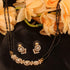 By Touchstone Traditional Indian Bollywood Studded Diamond Look Cubic Zirconia CZs Black Beads Symbolic Designer Jewelry Mangalsutra Pendant Set I...