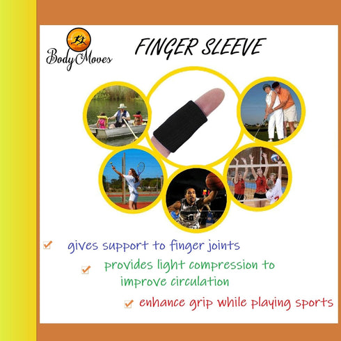BodyMoves Finger Splints plus sleeve for trigger mallet broken finger post surgery rehabilitation...