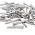 Honbay 50PCS Silver Tone Single Prong Metal Alligator Hair Clip Flat Top with Teeth for Arts & Crafts Projects, Dry Hanging Clothing, Office Paper...