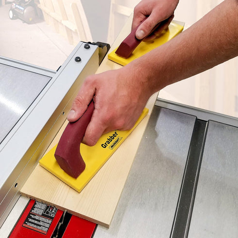 Milescraft 3403 GRABBER - Pushblock for Table Saws, Router Tables, Band Saws & Jointers, Yellow/Red...