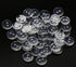 GANSSIA 20mm(13/16 Inch) Resin Clear Buttons with 2 Holes,Transparent Button for Shirt Sewing Scrapbooking DIY Project,Pack of 100pcs...