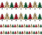 49.2 Ft Christmas Tree Bulletin Board Border, Self-Adhesive Plaid Leopard Christmas Tree Bulletin Board Border Trim for Christmas Winter School Cl...