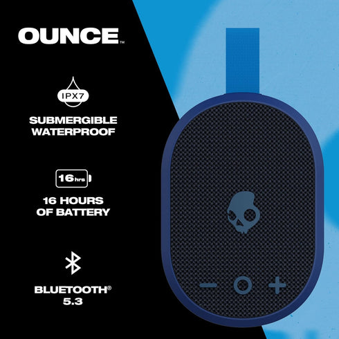 Ounce Wireless Bluetooth Speaker - IPX7 Waterproof Mini Portable Speaker with 16 Hour Battery, Downward Firing Passive Radiator, and Ballistic Nyl...