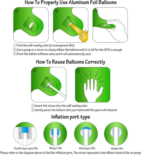 40 inch large green digital balloon number helium foil polyester film Jungle themed party birthday party anniversary decoration bright green digit...