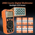 Multimeter Tester 2000 Counts Digital Multimeter with DC AC Voltmeter and Ohm Volt Amp Meter, Tests Live Wire, Continuity, Temperature, Diode Meas...