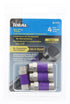 IDEAL Electrical 85-079 TLC RG-6 Quad F Tool-Less Compression Connector, Fastest Coax Compression Connectors for Cable and Satellite TV Installati...