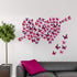Amaonm® 60 Pcs 5 Packages Beautiful 3D Butterfly Wall Decals Removable DIY Home Decorations Art Decor Wall Stickers & Murals for Babys Bedroom Tv ...