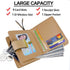VODIU Women's Short Purse Leather Medium Wallet Leaf Bifold Card Coin Holder Small Purses Buckle Zipper Clutch...